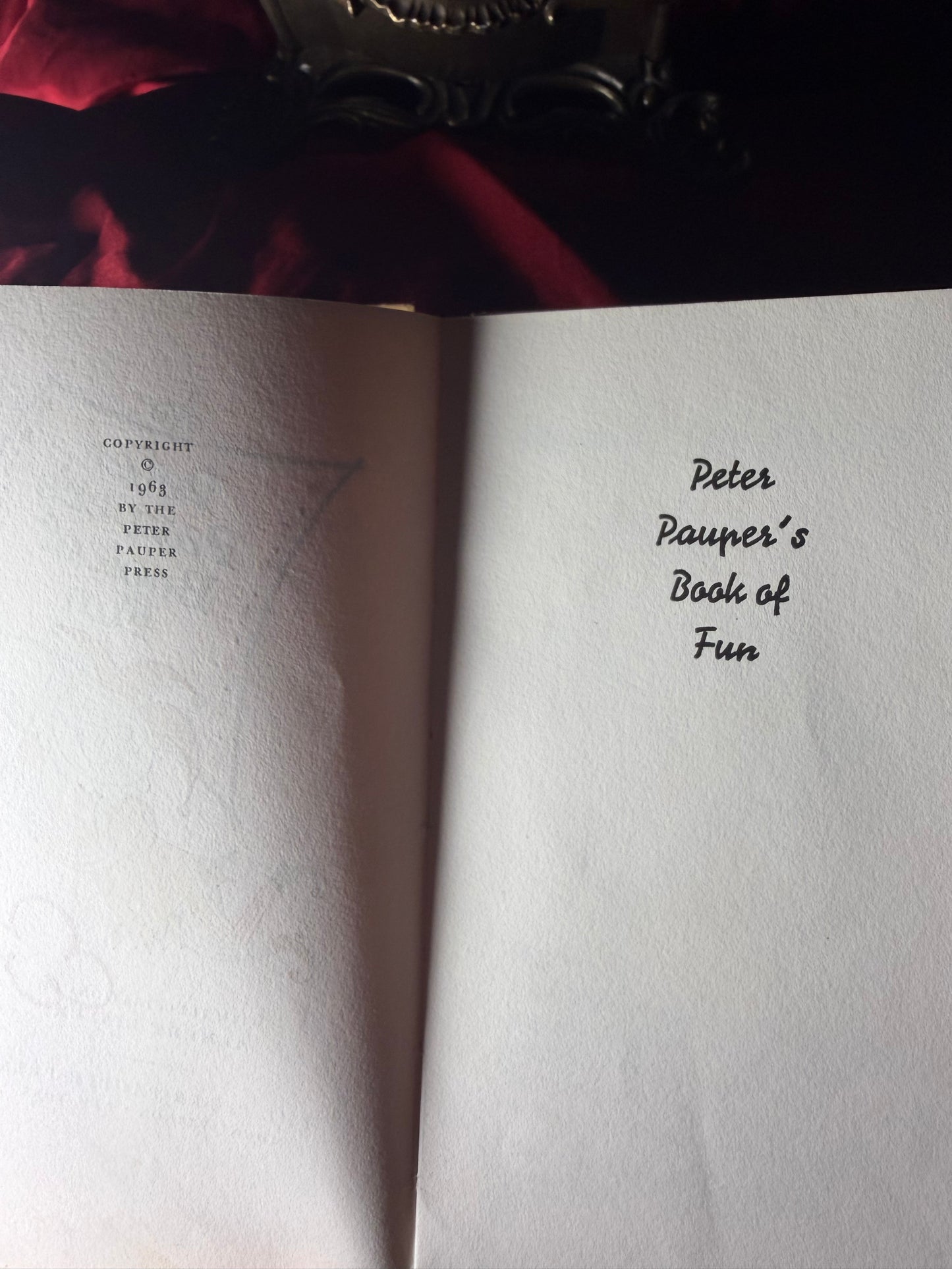 Peter Paupers Book Of Fun 1963 Illustrated 60s Children’s Game Joke Book