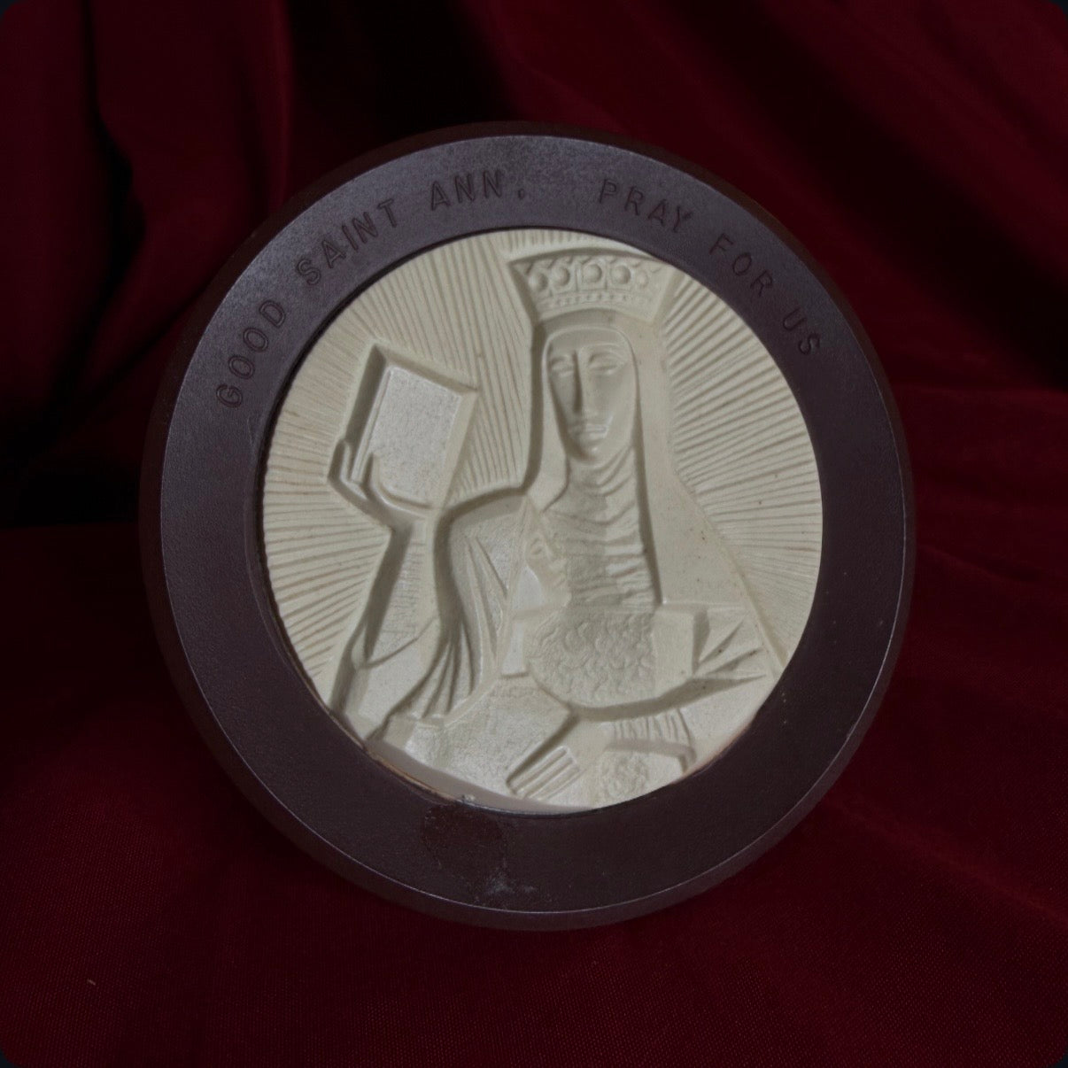 Vintage Saint Ann Plaque