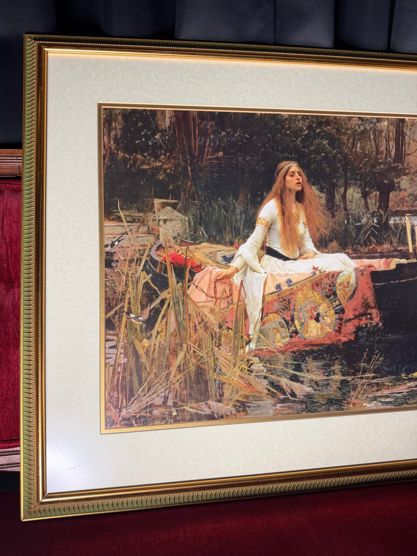 LARGE “The Lady of Shalot”Framed Print