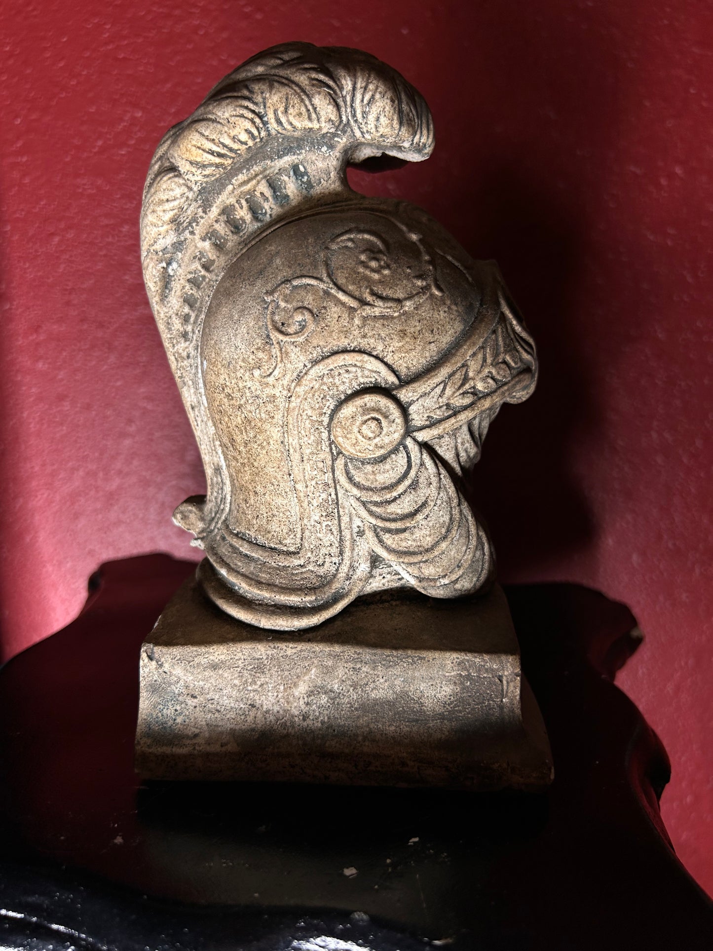 Vintage Roman Helmet Set of Bookends