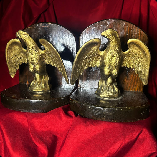 Pair of Cast Metal Eagle Bookends