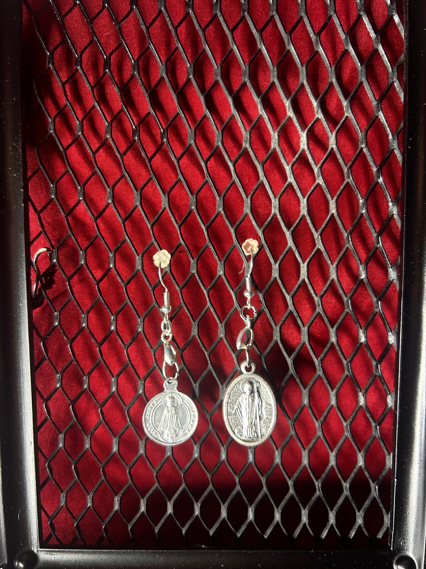 Mix Match Pair of Earrings- Infant of Prague and Saint Patrick