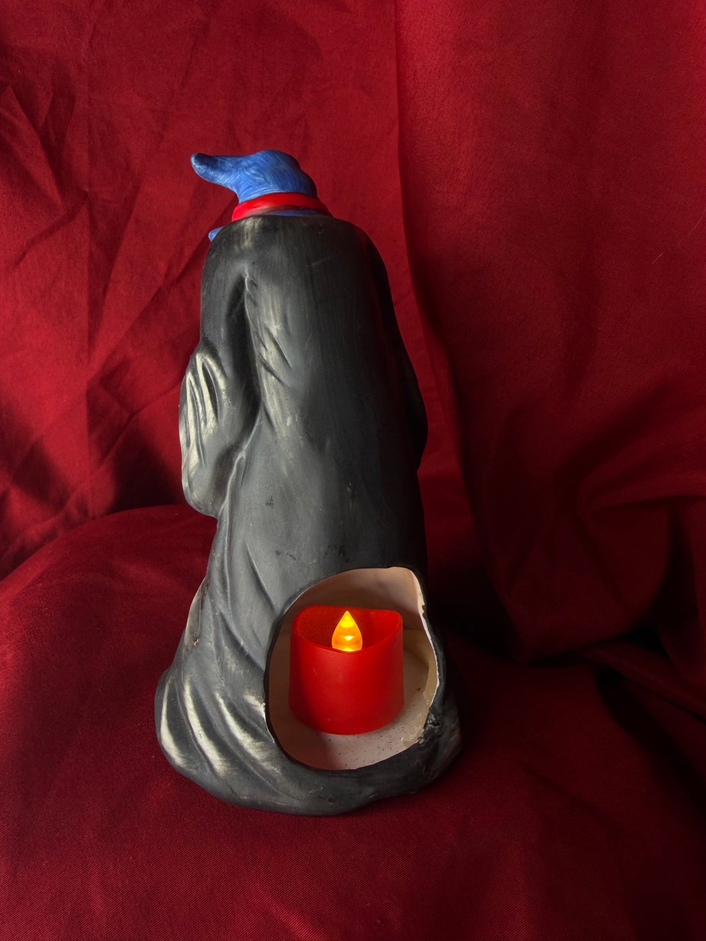 Vintage “Ghostly Glow” Witch Tealight Holder