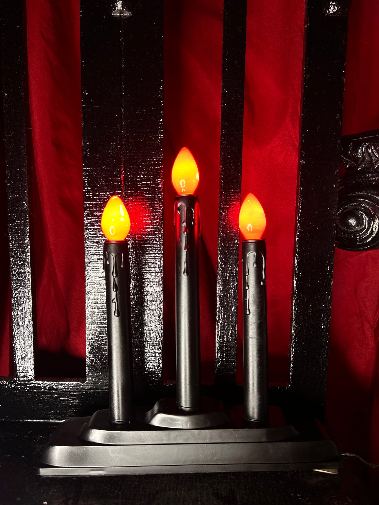 Gothic Three Bulb Electric Candle