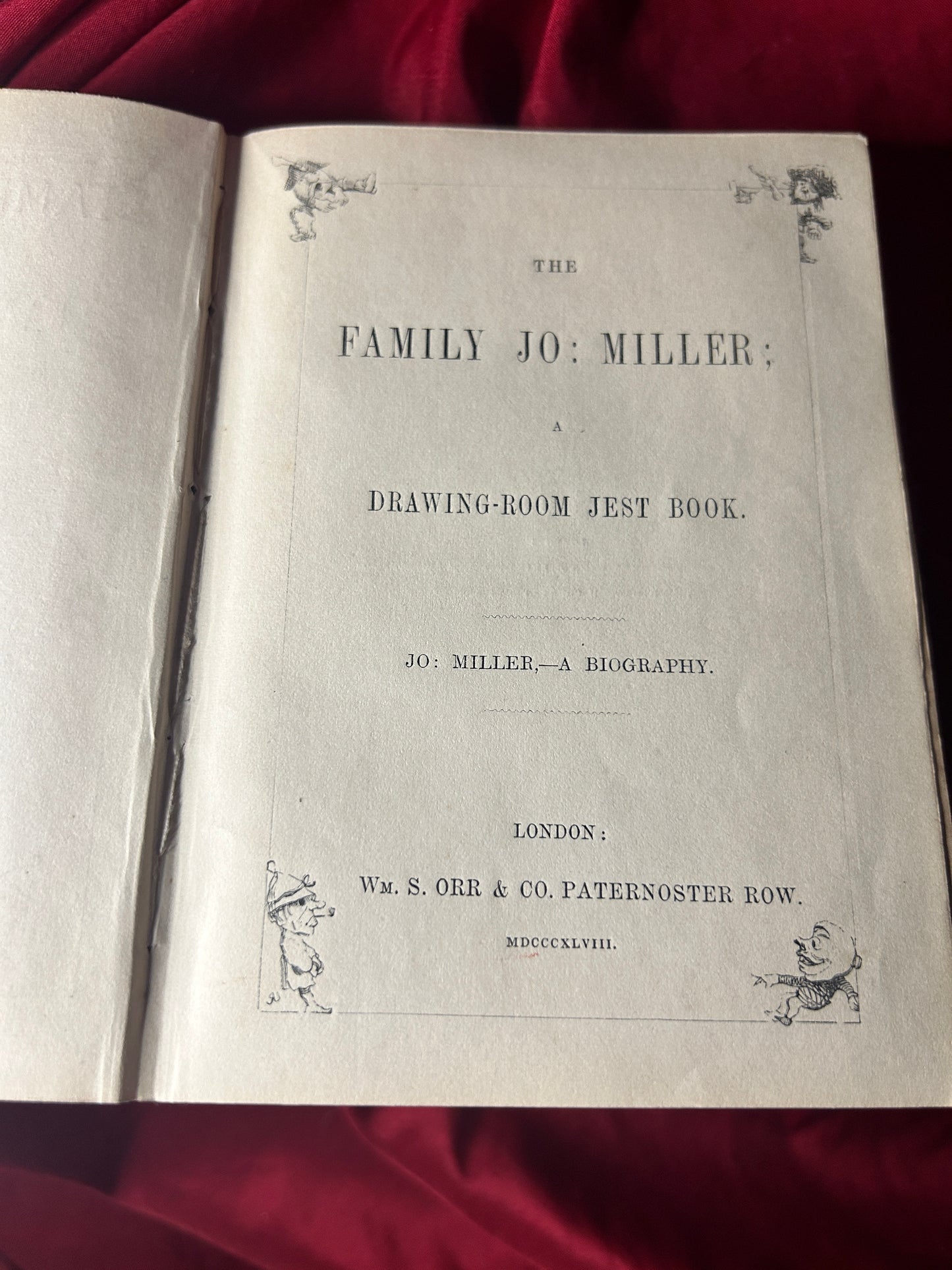 The Family Jo: Miller; A Drawing Room Jest Book