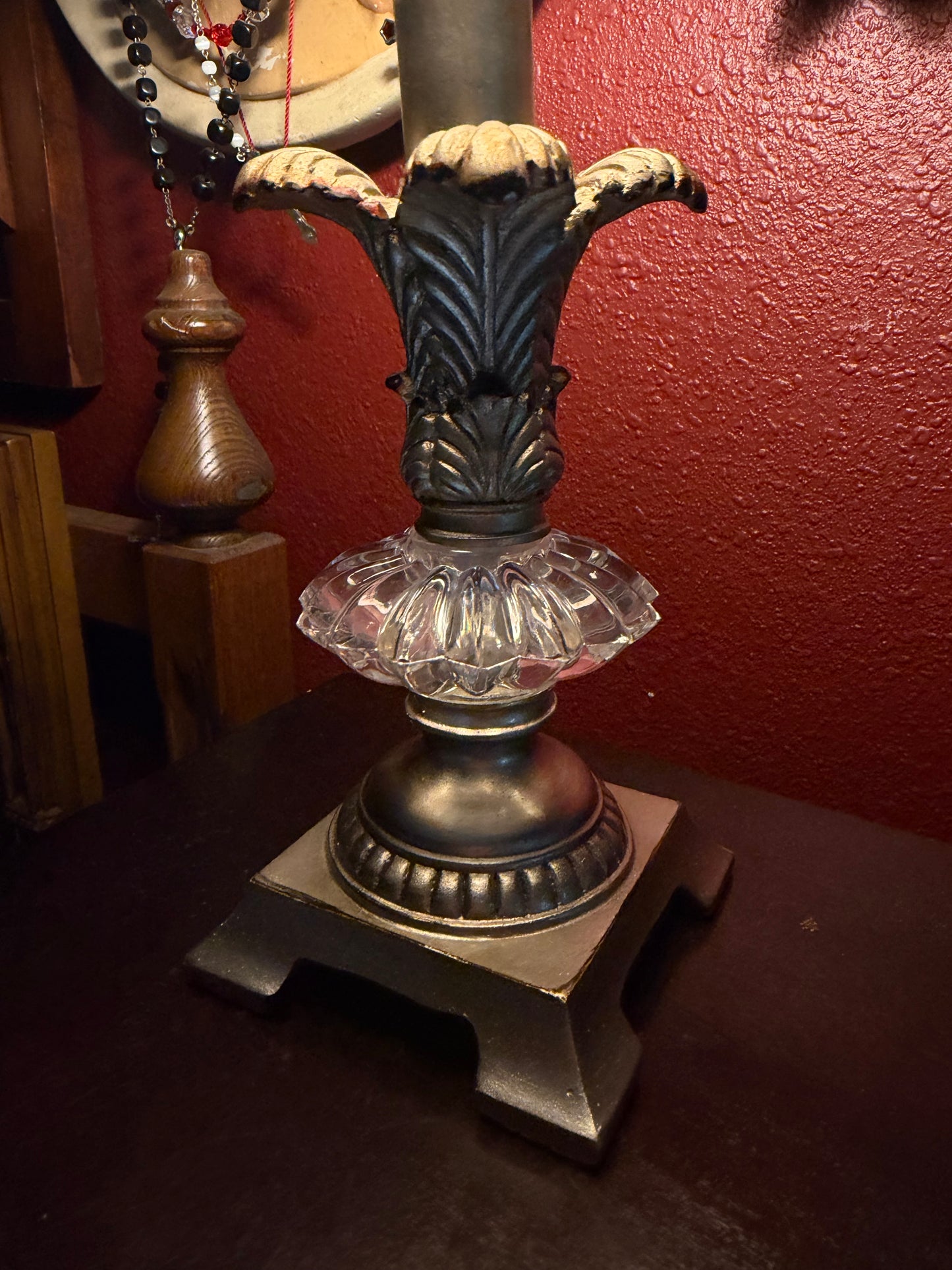 Small Silver Lamp with Shade