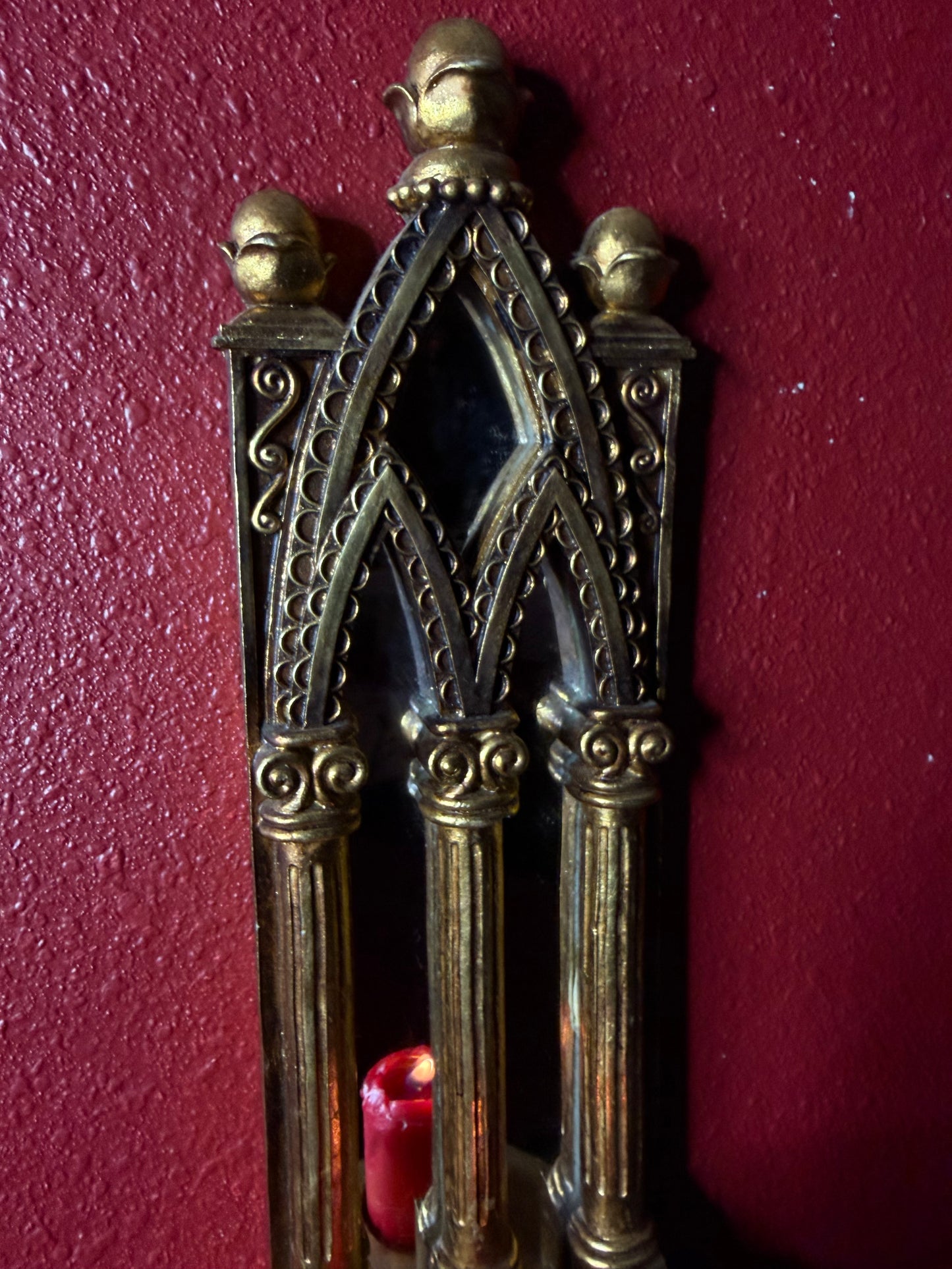 Arched Mirrored Candleholder