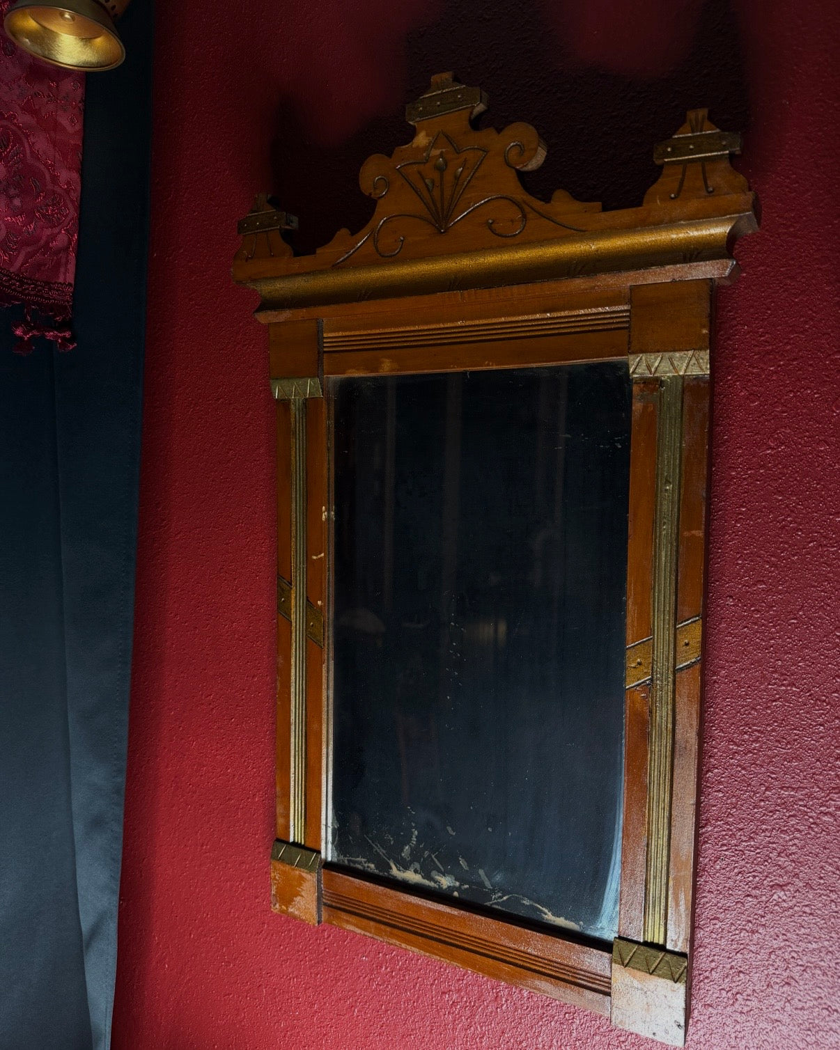 Aged Eastlake Style Mirror