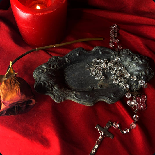 Ornate Pewter Dish