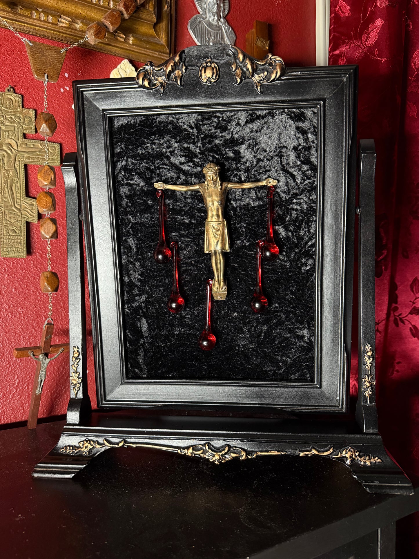 OOAK Framed Crucifix