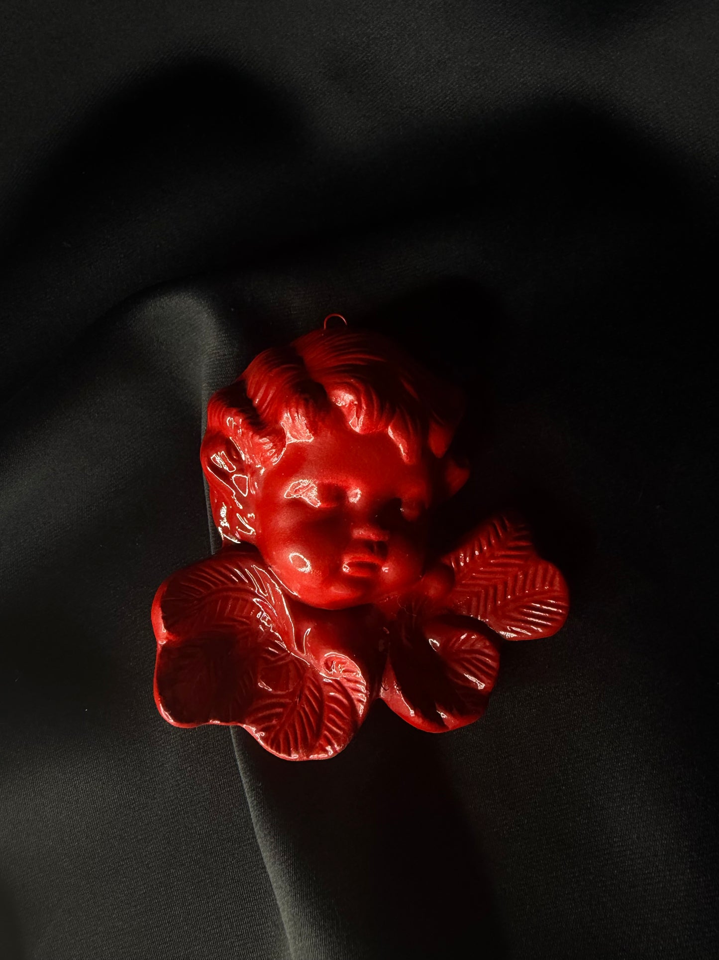 Red Cherub Wall Decor