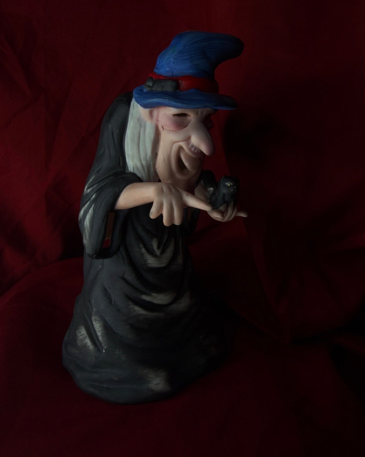 Vintage “Ghostly Glow” Witch Tealight Holder
