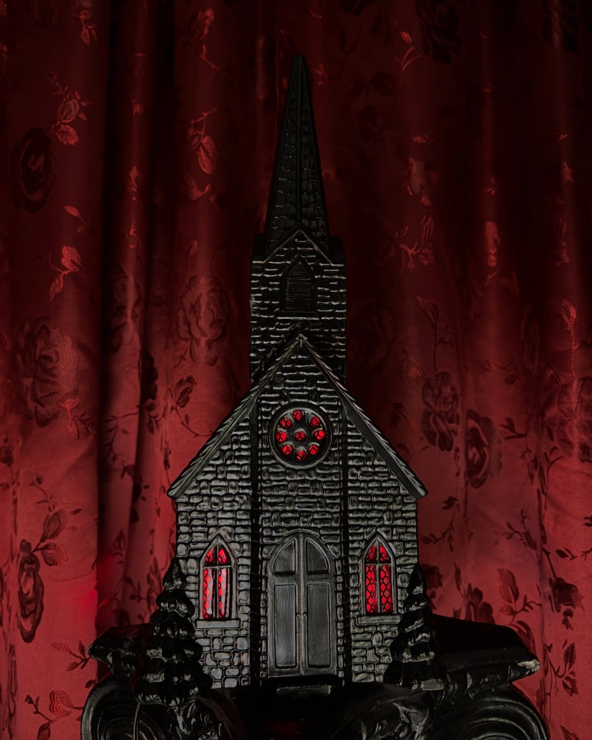 Large Lighted Gothic Church