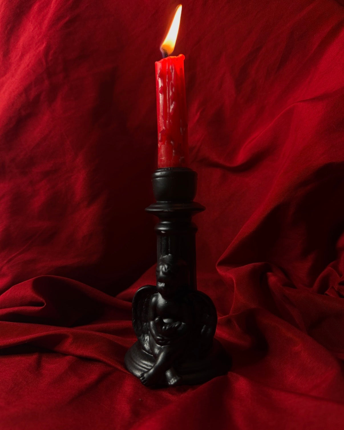 Gothic Cherub Candleholder