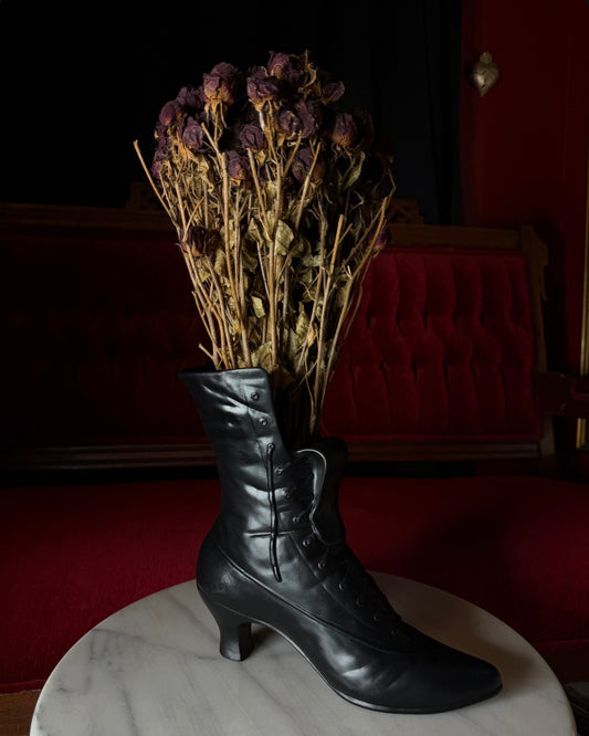 Vintage Victorian Boot Vase