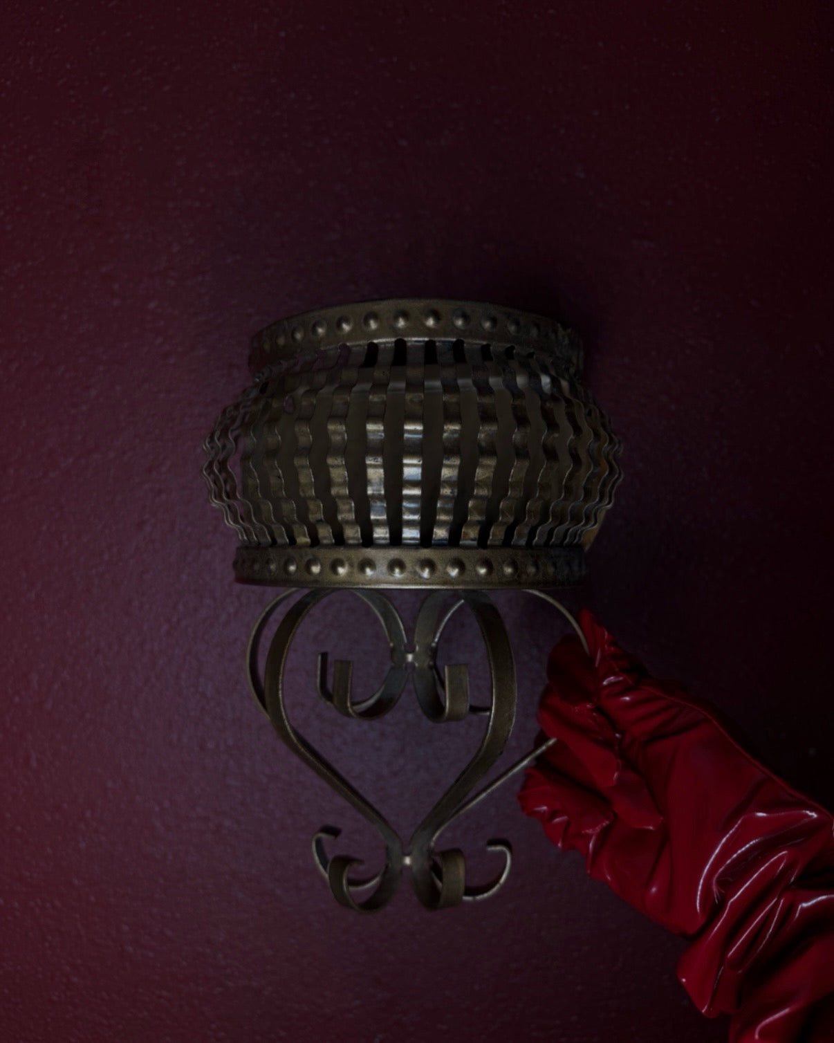 Gold Metal Wall Pocket