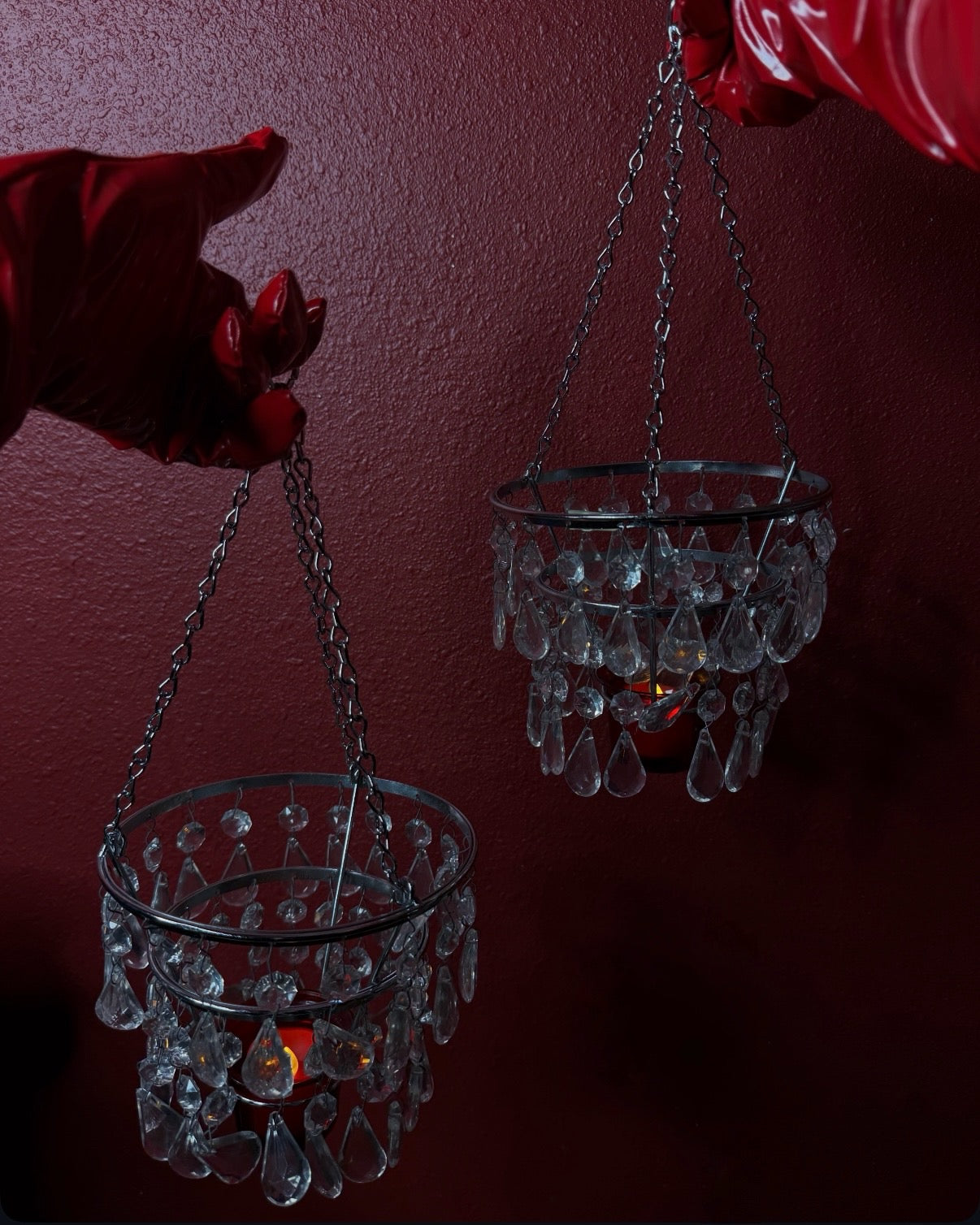 Pair of Small Chandeliers