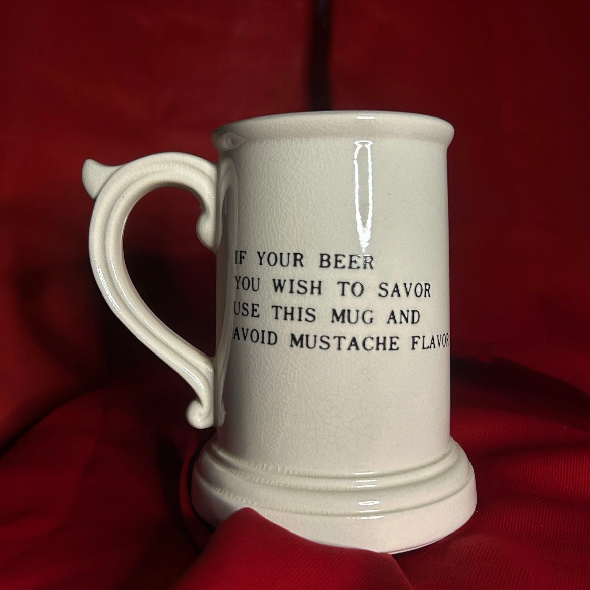 Vintage Mustache Mug Stein