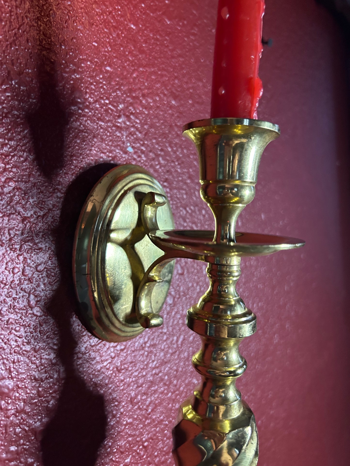 Single Brass Candleholder