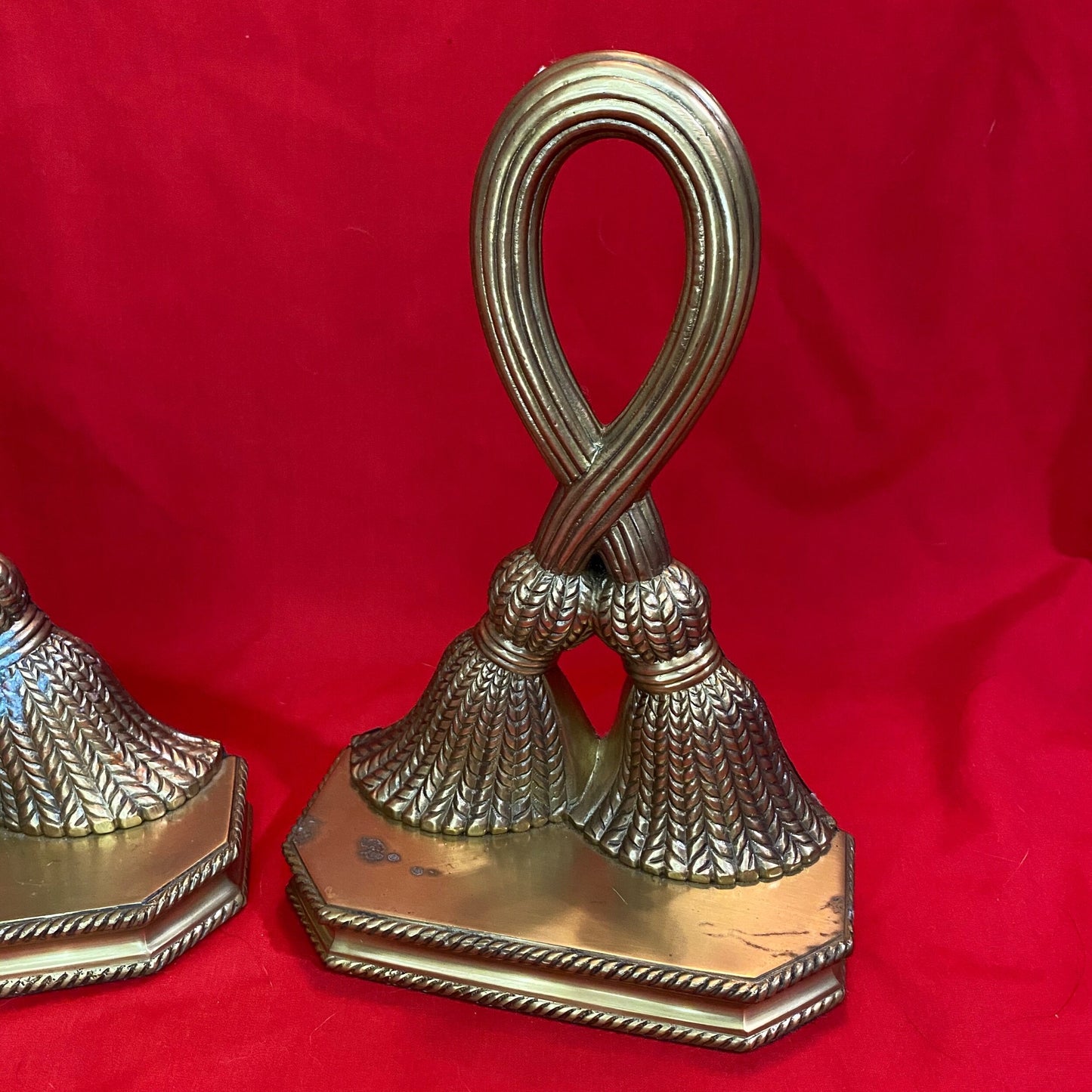 Mid-Century Set of Brass Bookends