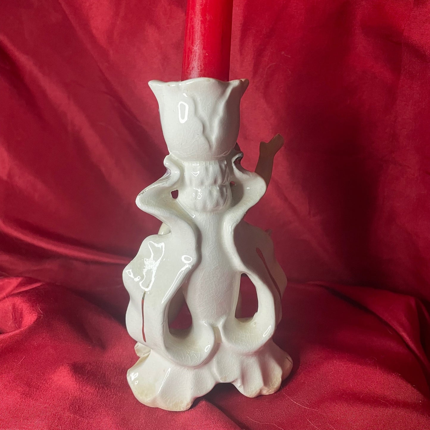 Cherub Porcelain Candleholder