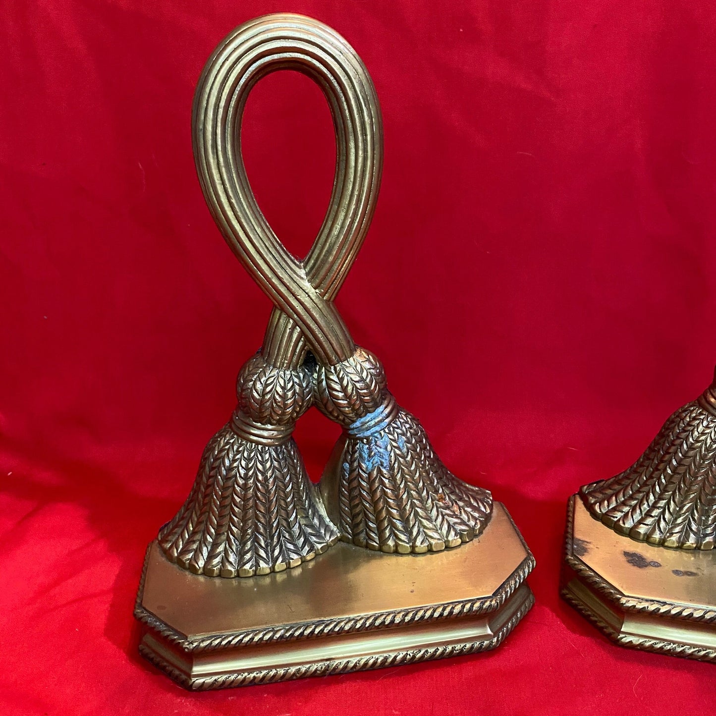 Mid-Century Set of Brass Bookends