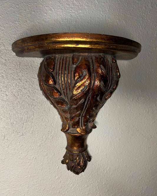 Large Gold Sconce Shelf