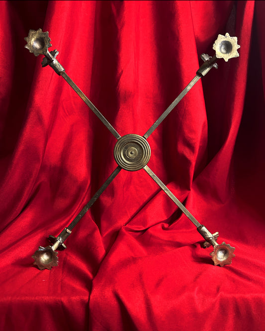 Vintage Brass Footed Expandable Trivet